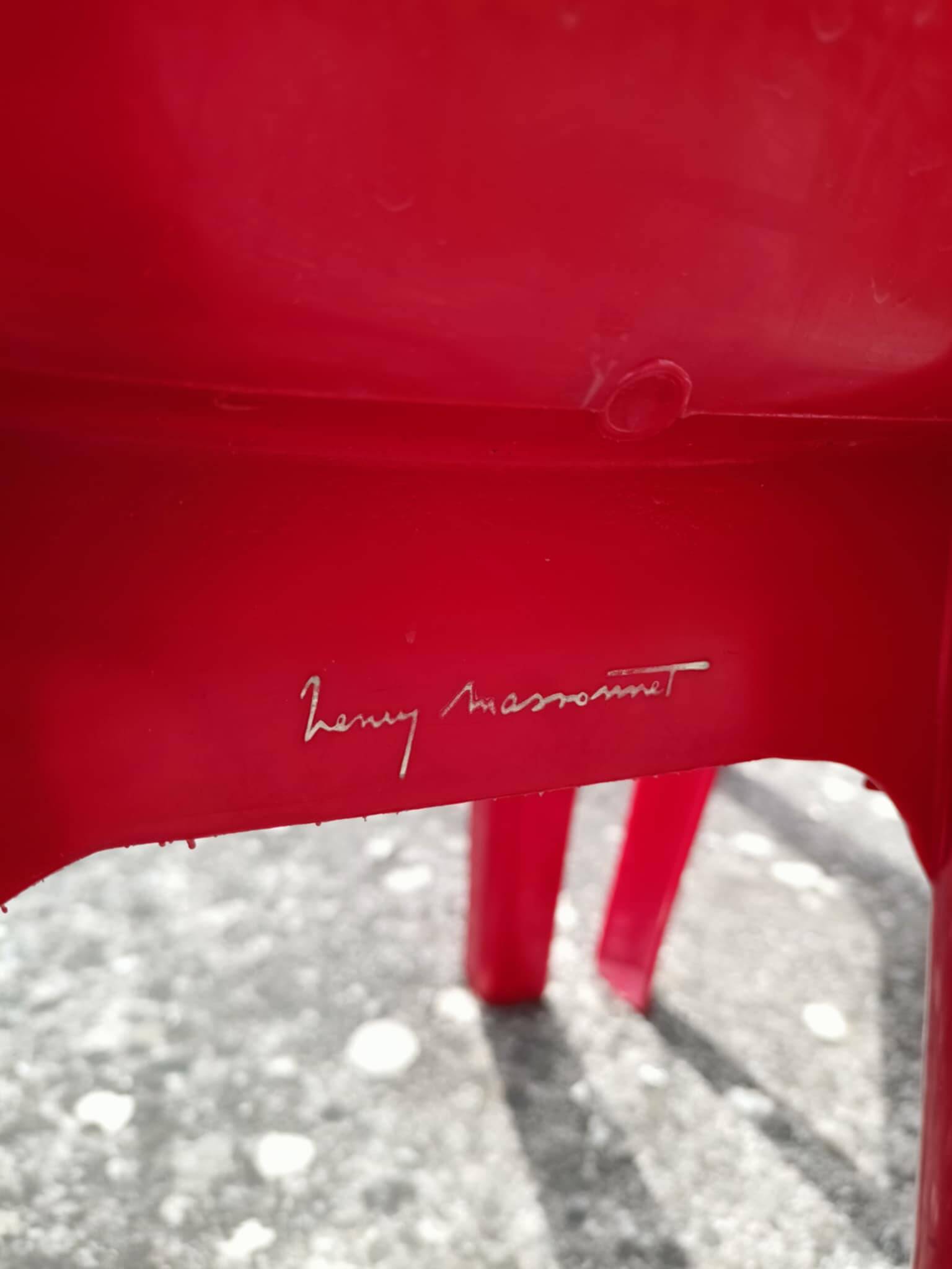 4 STAMP 3000 armchairs, by Henry Massonnet
