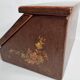 Vintage letter holder box decorated and hand-painted
