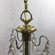 4-light bronze Napoleon III chandelier