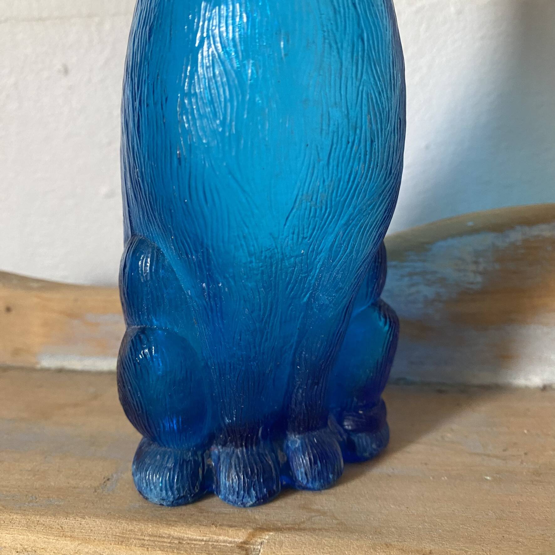 Carafe empoli chat bleu années 60-70