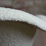 Mid Century Modern Lounge Chair, Czech Republic, 1950s, French Boucle Fabric