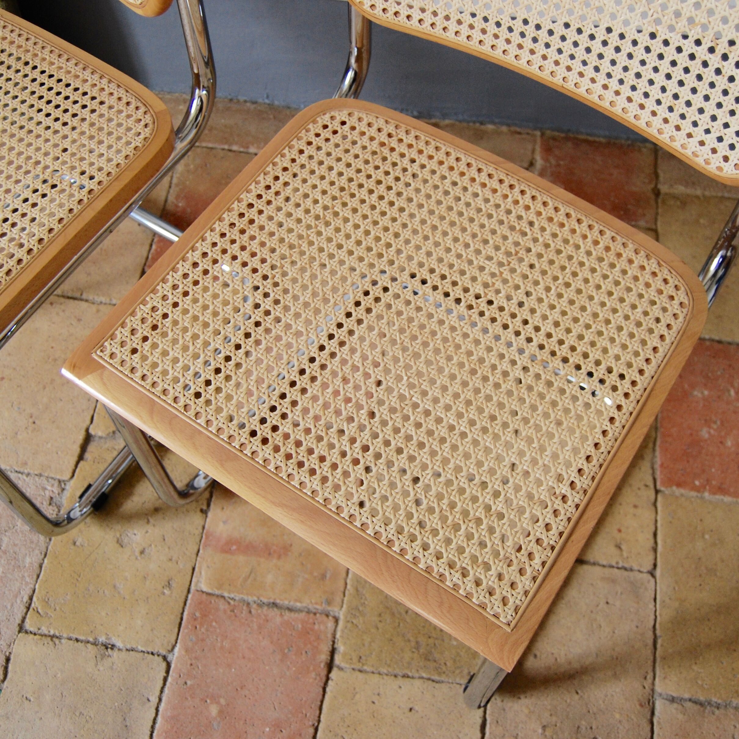 Pair of Marcel Breuer chairs model B32