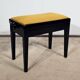Adjustable Piano Bench, in Black Lacquered Wood – 1970