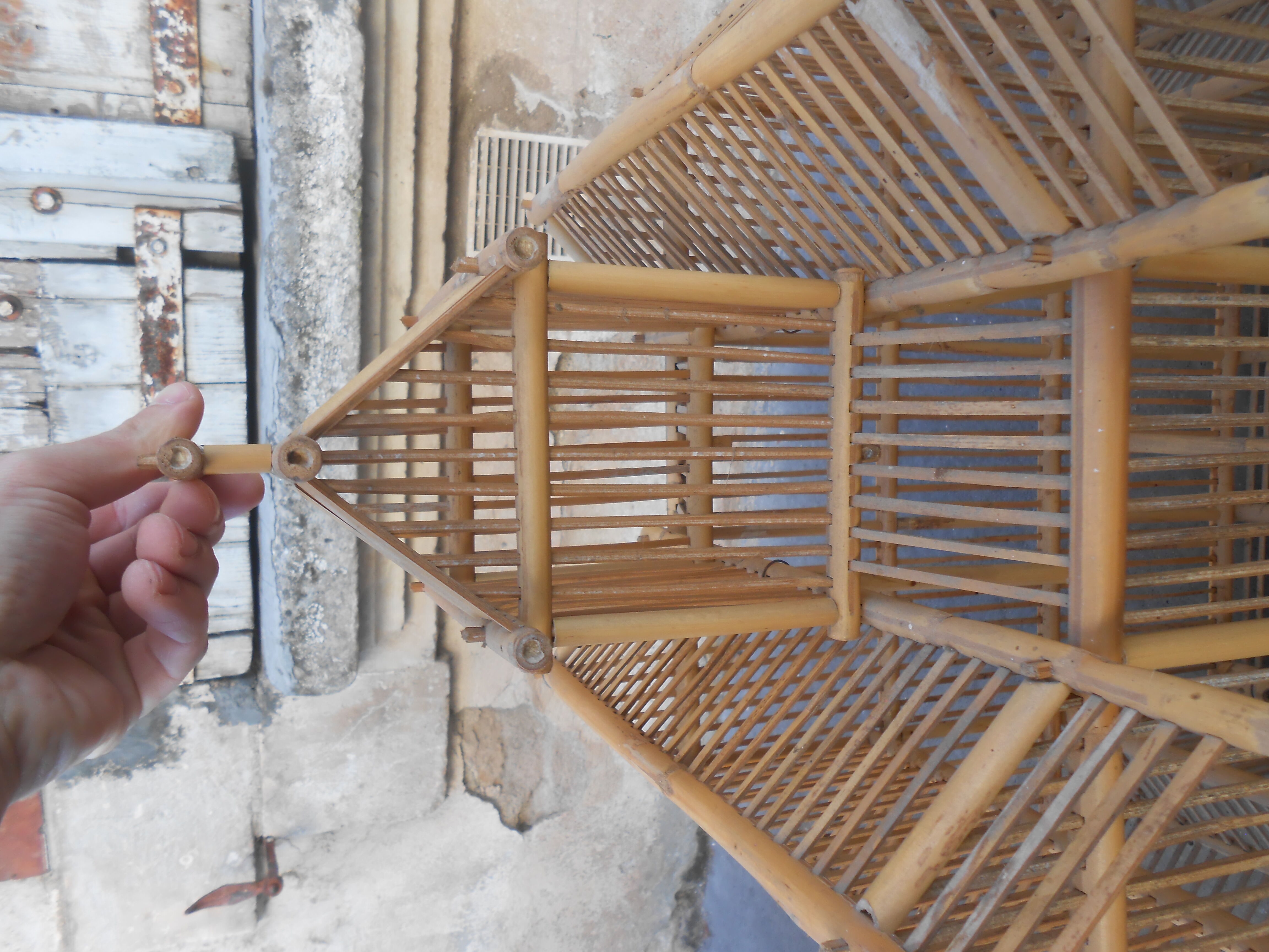 Cage oiseau en bambou