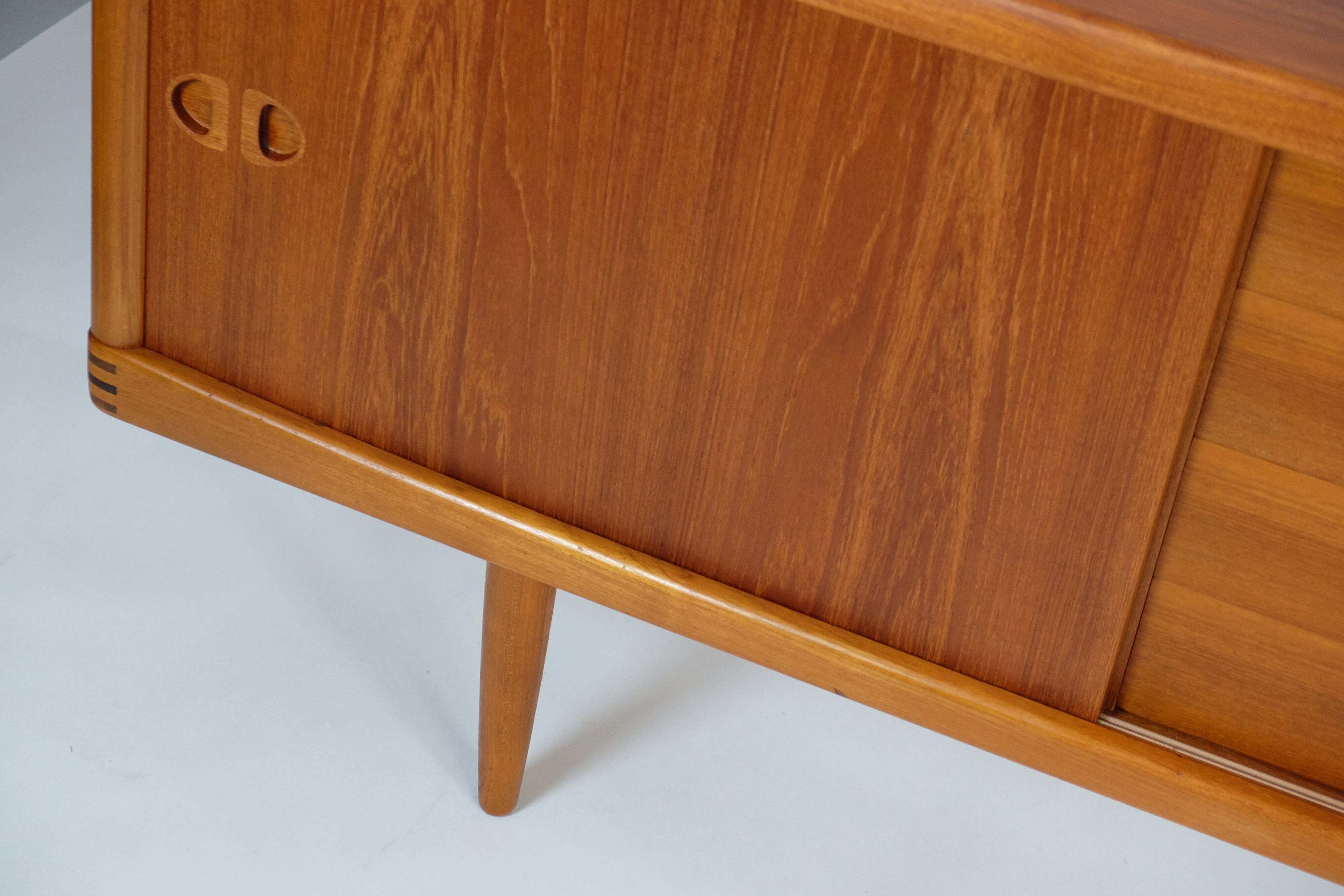 Danish Teak Sideboard by H.W. Klein for Bramin 60er Mid-Century