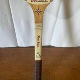 Raquette ancienne tennis montana red star bois vintage