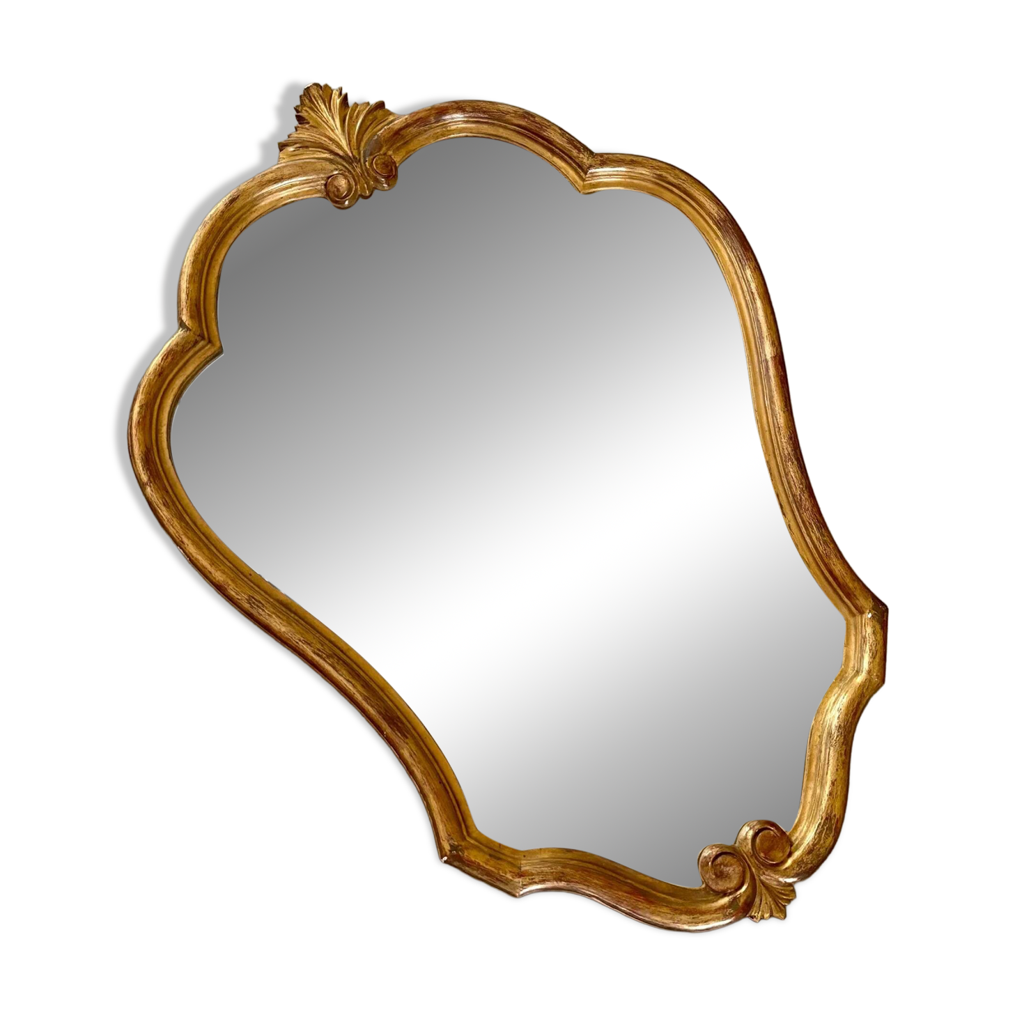Classic gilded wooden mirror 80 x 56.5 cm