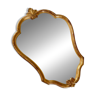 Miroir classique en bois doré 80 x 56,5 cm