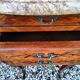 Tables de chevets en marqueterie plateau marbre style louis xv