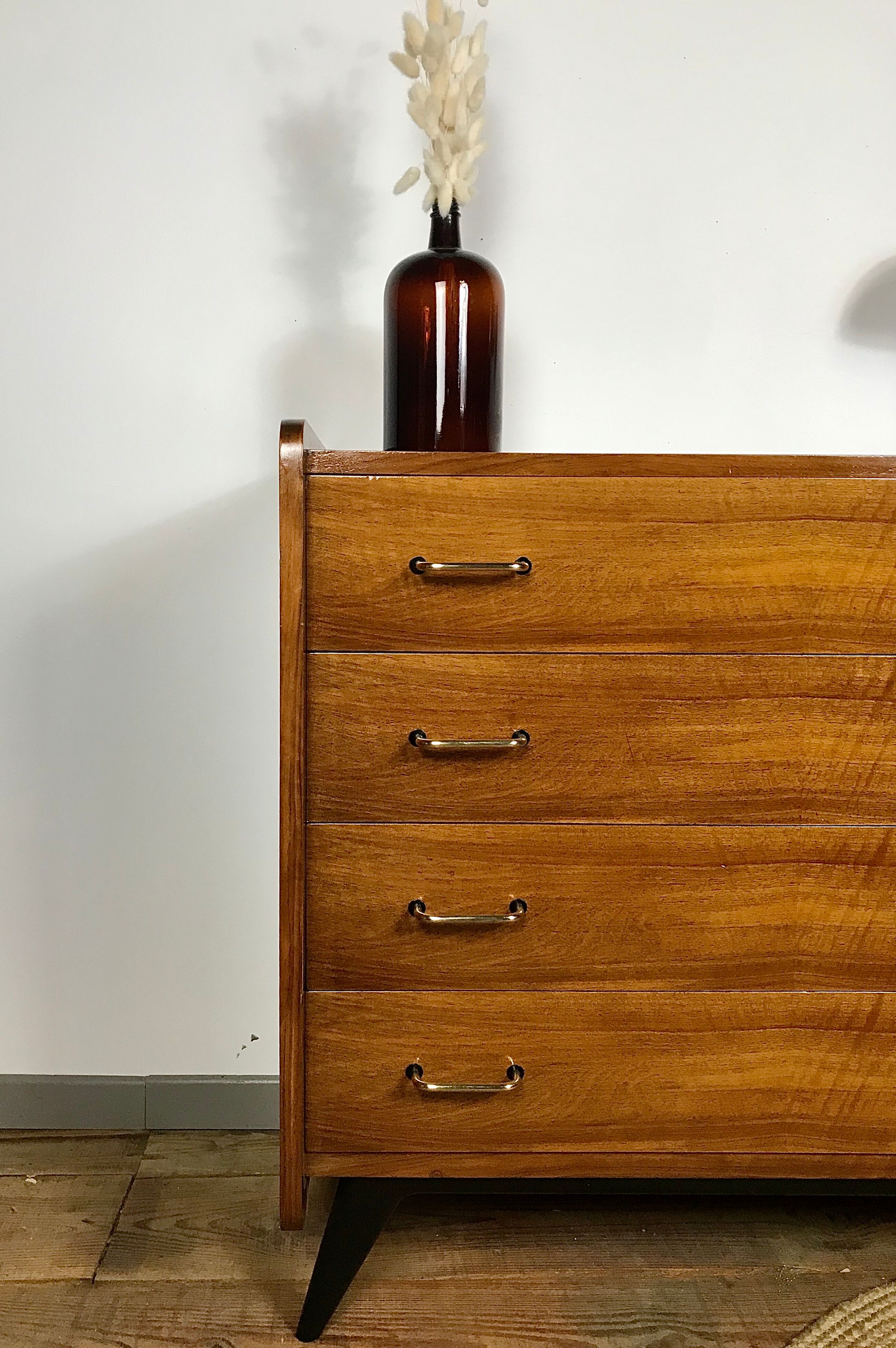 Vintage walnut dresser