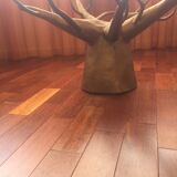 Table basse verre pied baobab