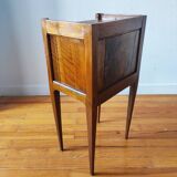 Antique walnut bedside table in the Directoire style