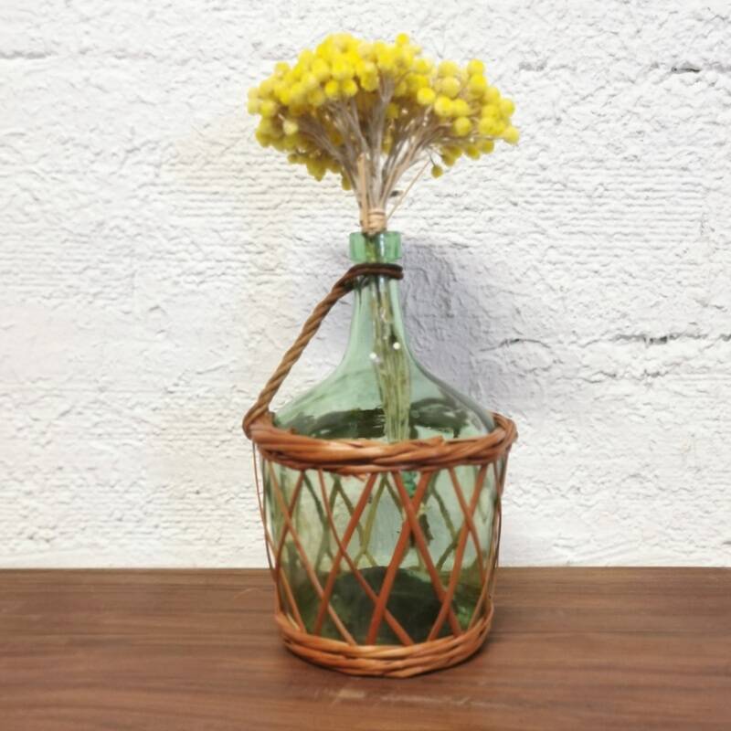 Demijohn wicker basket