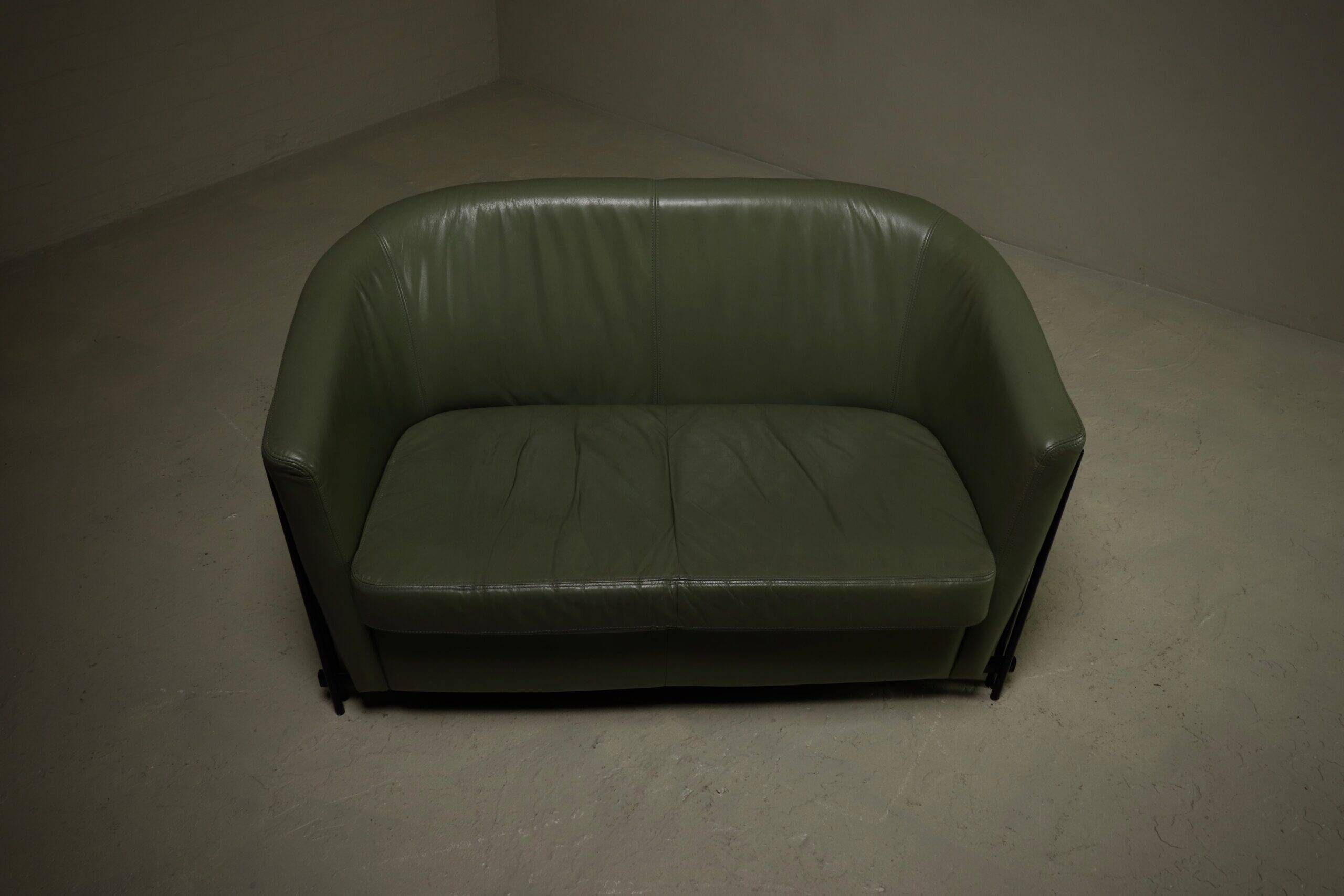 Canapé en cuir postmoderne par Touche années 1980