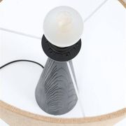 Rare black Theodor Skjøde Knudsen table lamp / Skjern / Mid-century Danish modern design / 1960s / 1970s