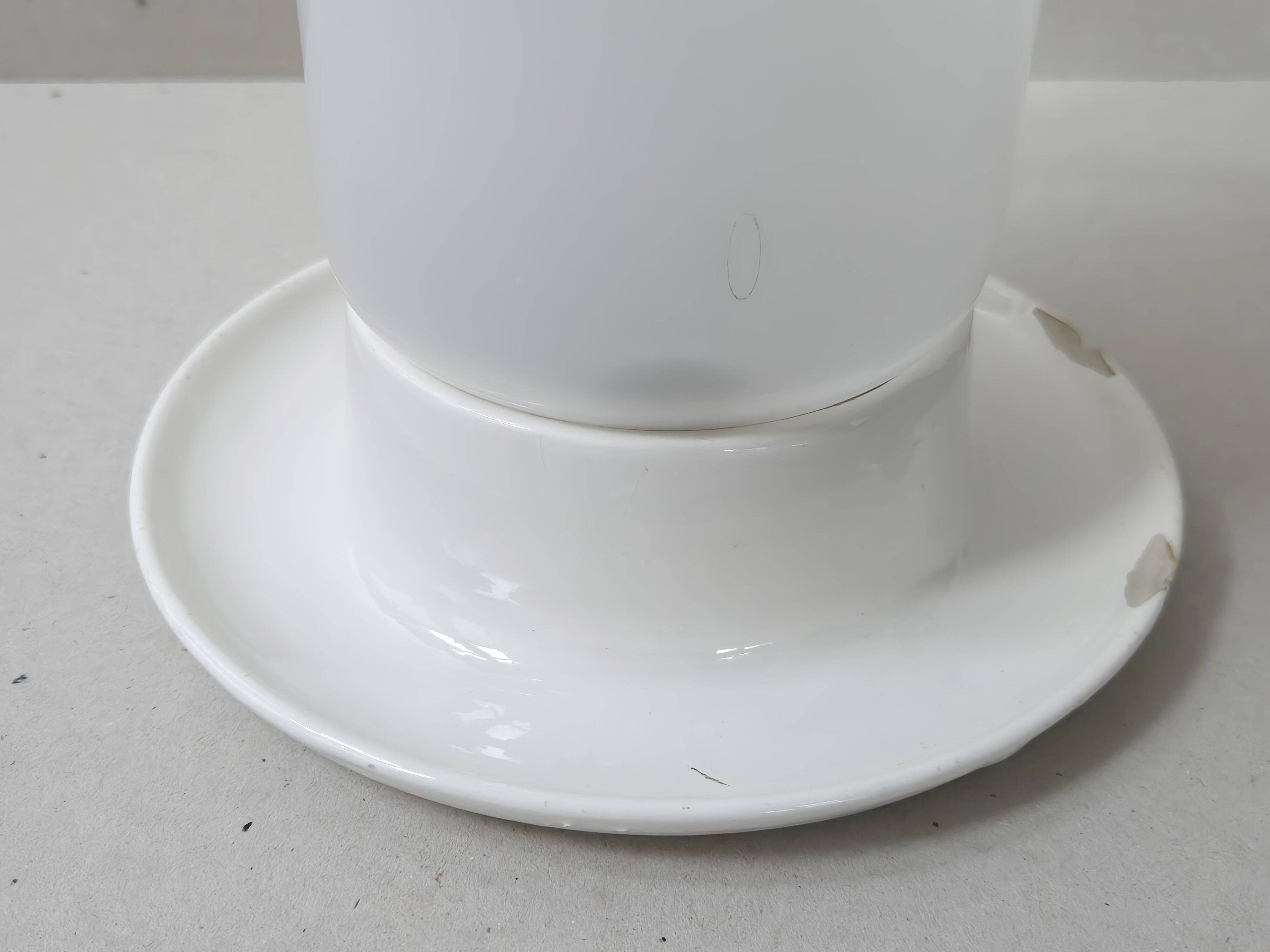 Lampe italienne en verre et céramique, 1960