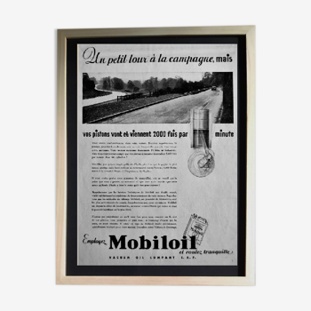 Advertisement for "Mobiloil" from 1932