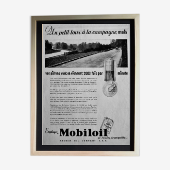 Publicité pour " Mobiloil " de 1932