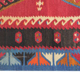 Vintage anatolian kilim rug handmade turkish wool rug- 75x130cm