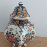 Delft earthenware covered vase