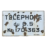 Enamelled plate Phone