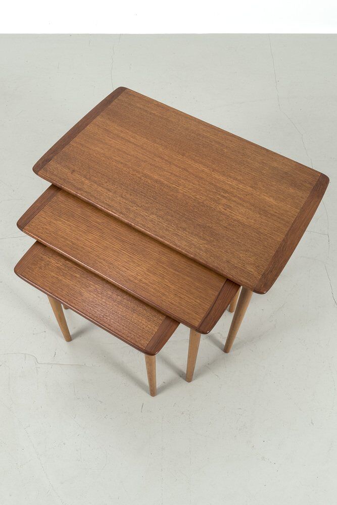 Danish Nesting Tables, Set of 3