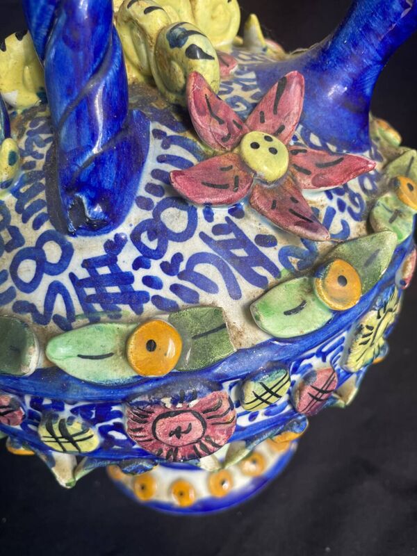 Bouteille botijo en barbotine, 1900