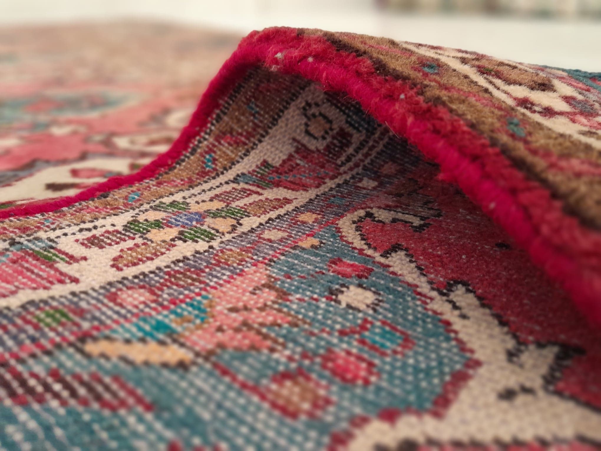 Carpet persian gallery hamadan handmade 328x82cm