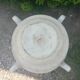 large old salt pan of 80 liters in glazed sandstone