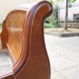 Beech sleigh bed