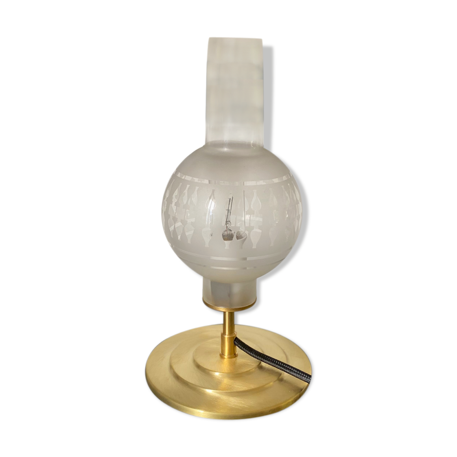 Aladdin, brass lamp and old glassware