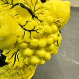 Striking Uco Zaccagnini Lemon Fruit Basket Table Lamp, 1970s. Italy.