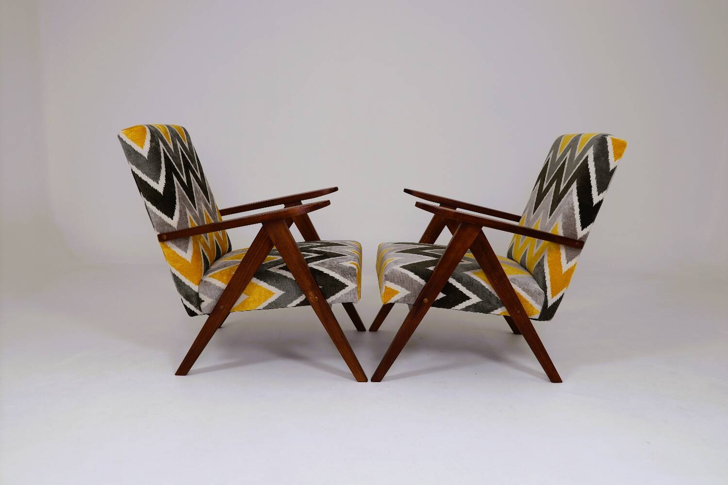 Vintage ethnic chic armchair modern design