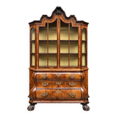 Vitrine hollandaise antique de style baroque. XVIIIe siècle.