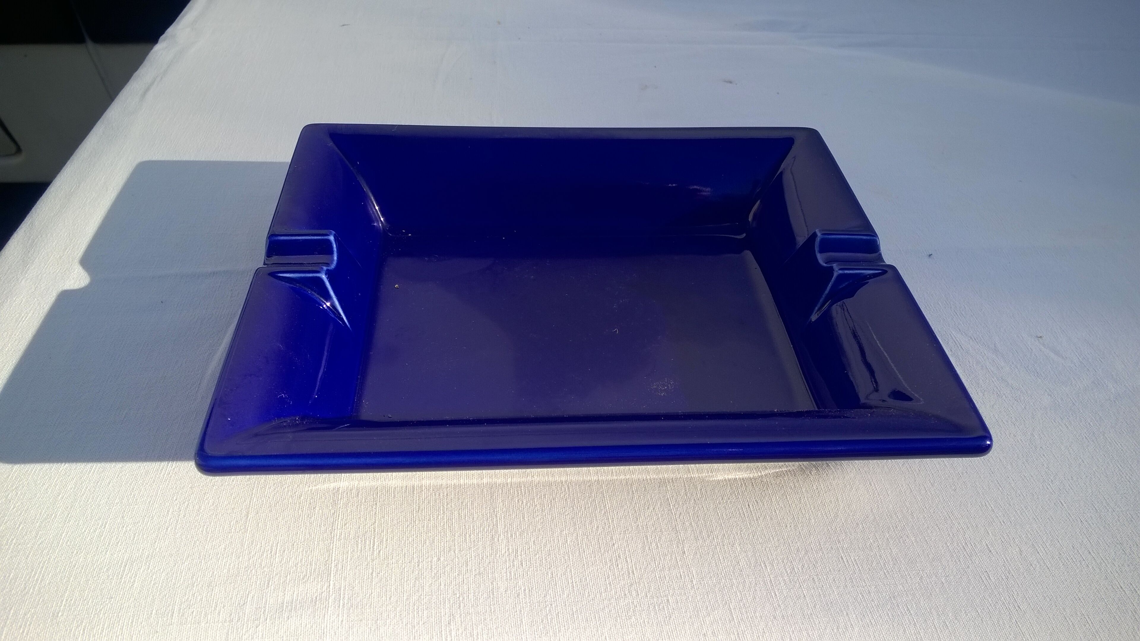 Blue ashtray
