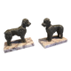 Pair of poodle bookends