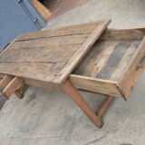Solid wood farm table