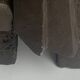 Pair of Dutch brutalist cast stone concrete abstract sculptures, ca 1960s