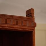 Rare high cabinet in teak by Martin Nyrop for Rud. Rasmussen, Denmark, early 20th century.