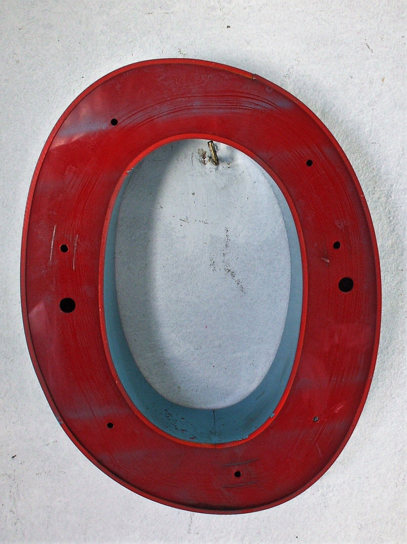 Letter to sign Plexiglas 'blue' (O)