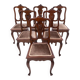 Set of six antique chairs from around 1900, France. After renovation.
