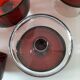 Ensemble 11 verres teinte rubis années 70