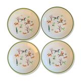 Flat plates Digoin Sarreguemines Persian model