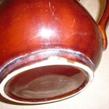 Cafetière très grande en céramique marron