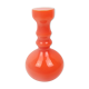 Orange glass vase and white interior