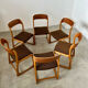 Set of 6 wooden chairs sled baumann vintage / year 60