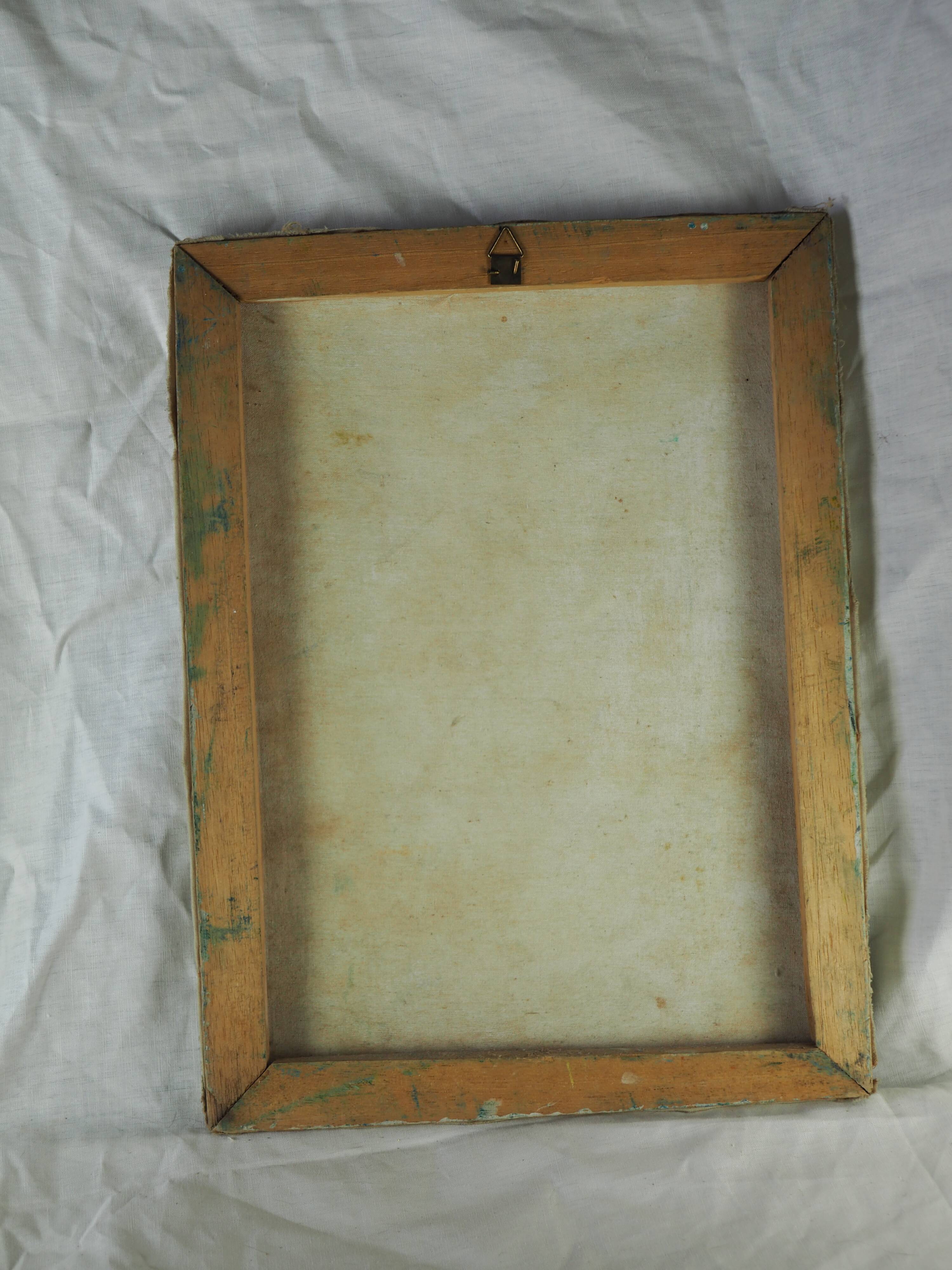 Haitian peasants, forest and hills - Haitian school, P. René - 1970s