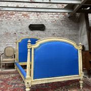 Pair of lacquered wooden beds Louis XVI XIXth