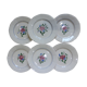 Set of 6 flat plates Digoin Sarreguemines