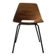 Barrel chair wood & metal by Pierre Guariche for Steiner Paris 1950